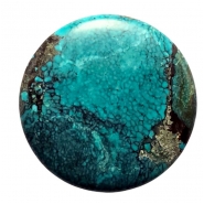 1 Hubei Turquoise Round Gemstone Cabochon (S) 48.4mm