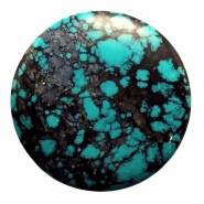 1 Hubei Turquoise Round Gemstone Cabochon (S) 47mm