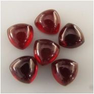 6 Garnet trillion loose cut gemstones (N) Approximate size 6mm CLOSEOUT