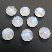 1 Rainbow Moonstone Round Cabochon Loose Cut Gemstone (N) Approximate size 10.88 to 11.34mm