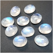 1 Rainbow Moonstone Oval Cabochon Loose Cut Gemstone (N) 7 x 9mm  CLOSEOUT