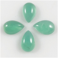 1 Chrysoprase 6 x 9mm Pear Gemstone Cabochon (N) 5.9 x 8.9mm to 6.25 x 9.2mm  CLOSEOUT