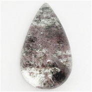 Lodolite Garden Quartz Teardrop Gemstone Cabochon (N) Approximate size 18.6 x 30.75mm