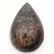 Lodolite Garden Quartz Teardrop Gemstone Cabochon (N) Approximate size 19.97 x 29.07mm