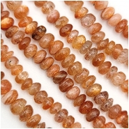 Sunstone Handcut Rondelle Gemstone Beads (N) Approximate size 4 to 5mm 13.5 inches