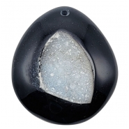 Druzy Agate Gemstone Pendant (D) 35.91 x 41.05mm