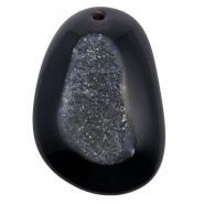 Druzy Agate Gemstone Pendant (D) 23.27 x 37.15mm