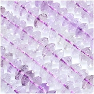 Lavender Amethyst Saucer Gemstone Beads (N) 8mm 16 inches