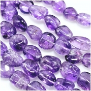 Amethyst Nugget Gemstone Beads (N) 9.4 x 10mm to 13.3 x 17mm 16 inches