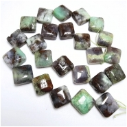 Chrysoprase Diamond Gemstone Beads (N) 16.6 to 18.1mm 16 inches