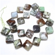 Chrysoprase Diamond Gemstone Beads (N) 16.4 to 18.1mm 16 inches