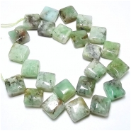 Chrysoprase Diamond Gemstone Beads (N) 16.7 to 18.2mm 16 inches