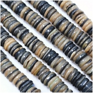 Mother of Pearl Heishi Beads (N) 6.5 to 7.8mm 16.25 inches