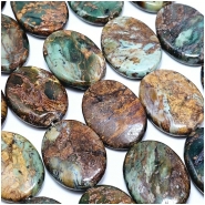 Varisite Oval Gemstone Beads (S) 18.5 x 25mm 16 inches