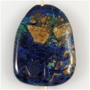 Azurite Malachite Freeform Pendant Gemstone Bead (S) Approximate Size 21 x 27.82mm