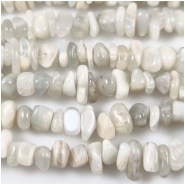 Gray Moonstone Nugget Chip Gemstone Beads (N) Approximate Size 6.7 x 7.5mm to 9.8 x 15.8mm 16 inches