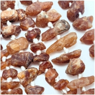 Hessonite Garnet Graduated Tumbled Nugget Gemstone Beads (N) 9 to 25mm 19 inches