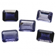 1 Iolite Faceted Octagon Loose Cut Gemstone (N) 5 x 7mm