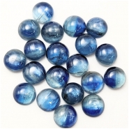 5 Kyanite Round Loose Cut Gemstone Cabochon Translucent Blue (N) 6mm