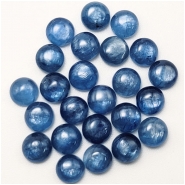 5 Kyanite Round Loose Cut Gemstone Cabochon Bright Blue (N) 6mm