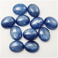 2 Kyanite Oval Loose Cut Gemstone Cabochon (N) 8 x 10mm