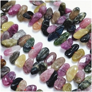 Tourmaline Side Drilled Chip Gemstone Beads (N) 4.15 x 8.6mm to 6.5 x 14.7mm 16.25 inches