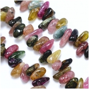 Tourmaline Top Drilled Chip Gemstone Beads (N) 5.3 x 9.7mm to 5.8 x 12.8mm 16.25 inches