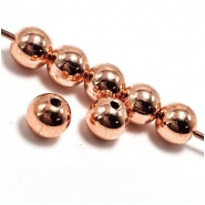 25 Copper Round Uncoated Metal Beads (M) 8mm