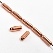 50 Copper Bar Uncoated Metal Beads (M) 3.2 x 9.5mm