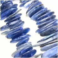 Kyanite Graduated Top Drilled Flat Dagger Nugget Gemstone Beads (N) 12.5 to 45.9mm 16 inches