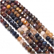 Pietersite Shaded Faceted Rondelle Grade A Gemstone Beads (N) 4mm 15.5 inches