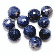 Sapphire Faceted Round Gemstone Bead (N) 10mm 1 piece.