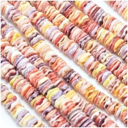 Pectin Shell Heishi Multicolor Shell Beads (N) 5.5mm 16 inches