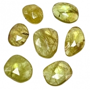 7 Sphene Rose Cut Grade AA Gemstone Cabochons (N) 5.42 x 6.64mm to 7.32 x 9.15mm