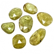 7 Sphene Rose Cut Grade AA Gemstone Cabochons (N) 5.84 x 8.16mm to 7.65 x 9.85mm
