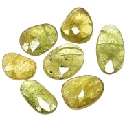 7 Sphene Rose Cut Grade AA Gemstone Cabochons (N)  5 x 9mm to 7.25 x 9.5mm