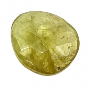 1 Sphene Rose Cut Grade AA Gemstone Cabochons (N) 9.88 x 11.07mm