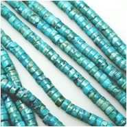 Hubei Turquoise Heishi Style Gemstone Beads (S) 4mm 16 inches