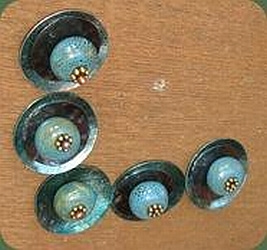 riviting copper for jewelry cold connections