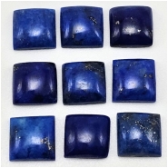 2 Lapis Lazuli Square Gemstone Cabochons (N) 8mm